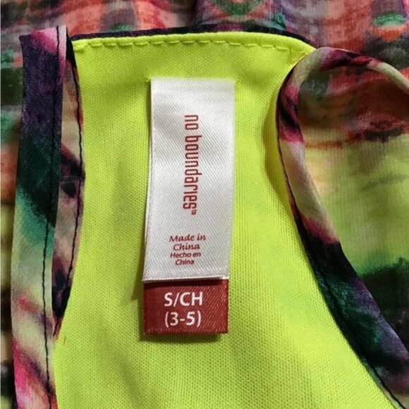 No Boundaries Tie Dye Floor Length Maxi Elastic Waist Sundress Dress3 - 5 Small - Picture 16 of 16